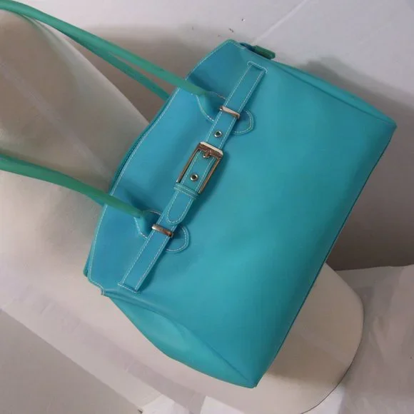 Fashion Jelly Like Handbag Turquoise blue - Picture 2 of 4